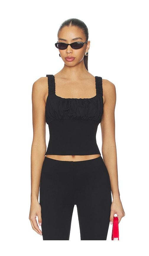 majorelle tate top in black.