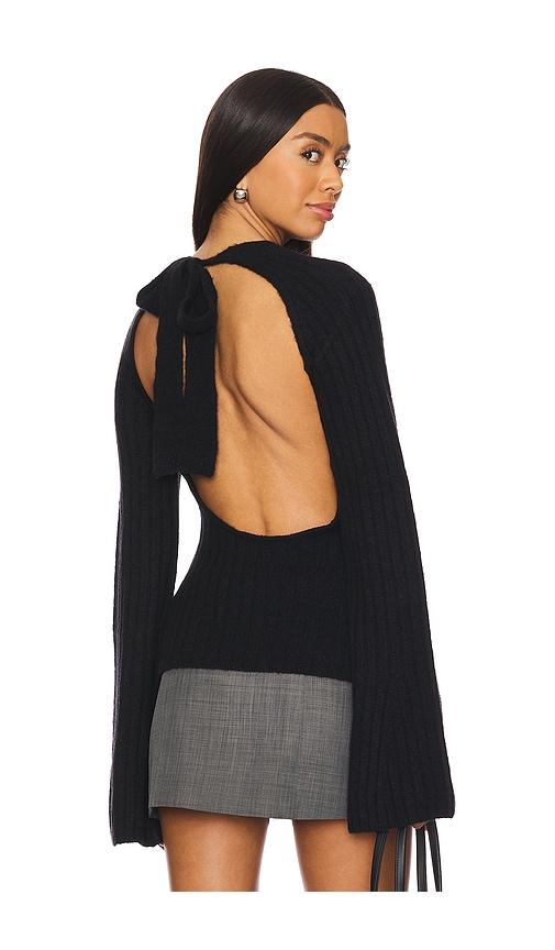majorelle trudy sweater in black.