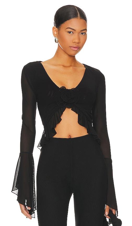 majorelle val top in black.