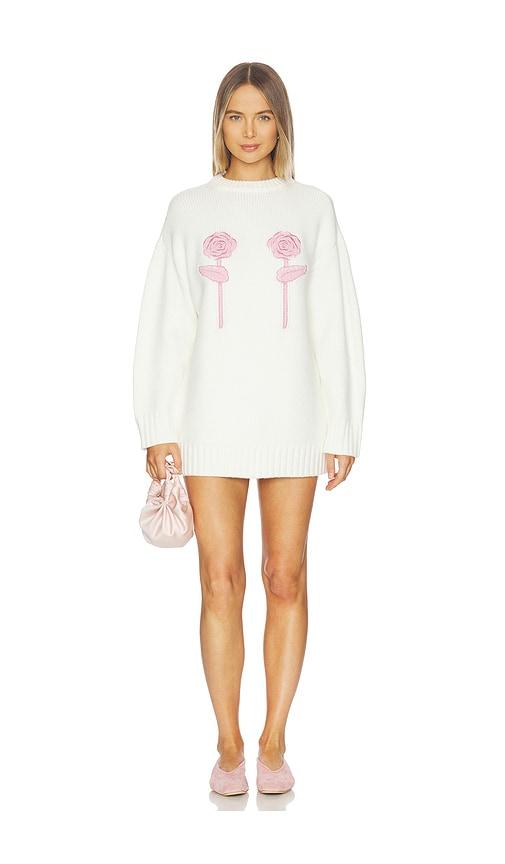 majorelle vienna rosette mini dress in ivory.