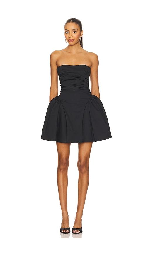 majorelle winnie mini dress in black.