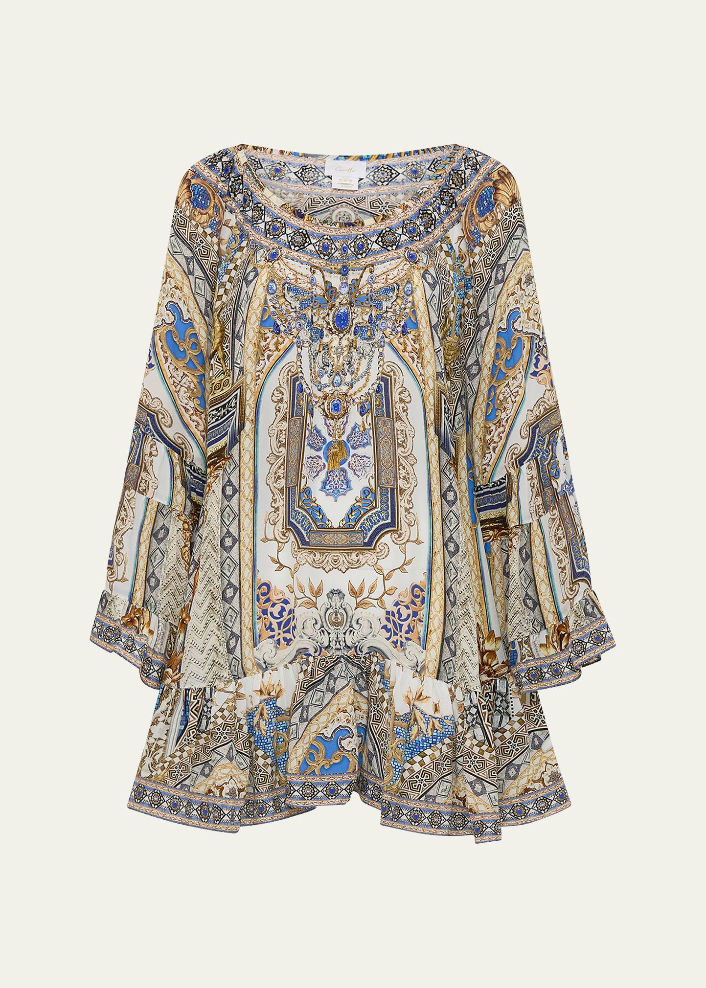make me your mosaic a-line frill dress