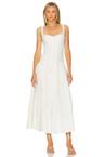 makenna drop waist corset midi dress