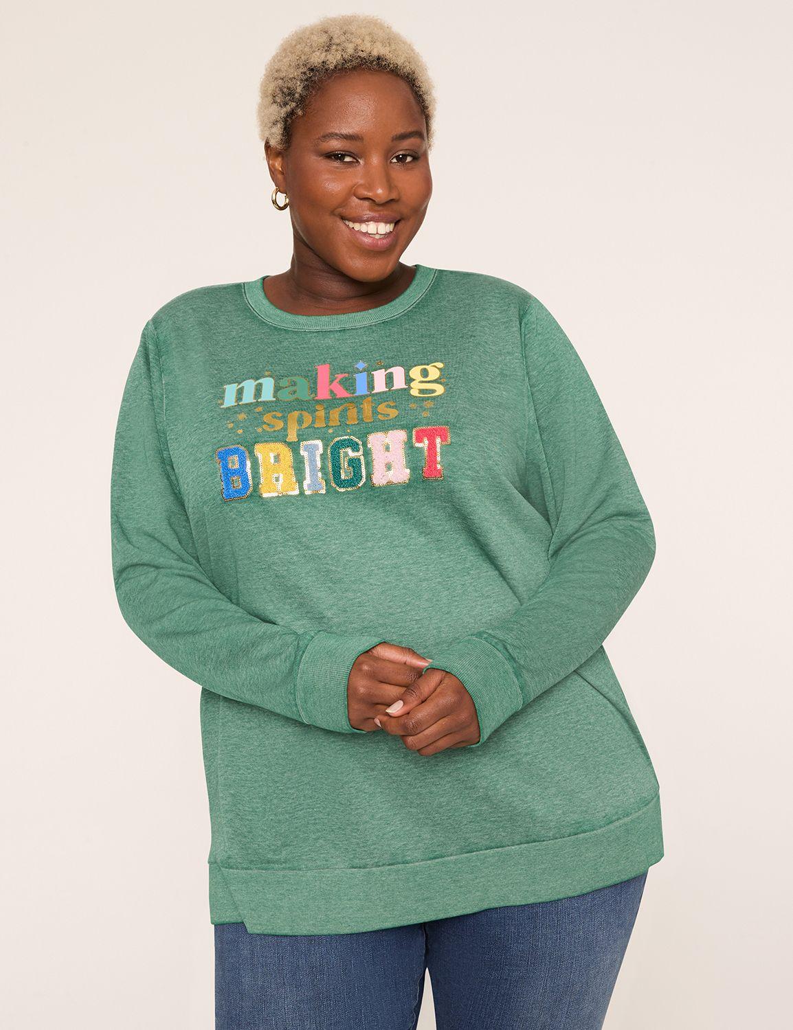 making things bright graphic sweatshirt