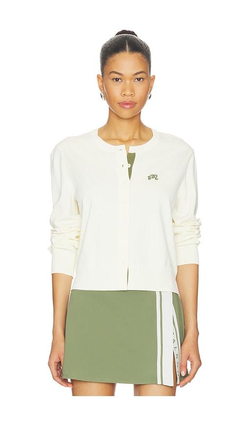 malbon maray cardigan in cream.