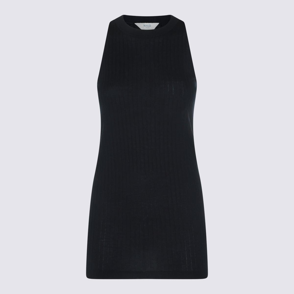malo black cotton top