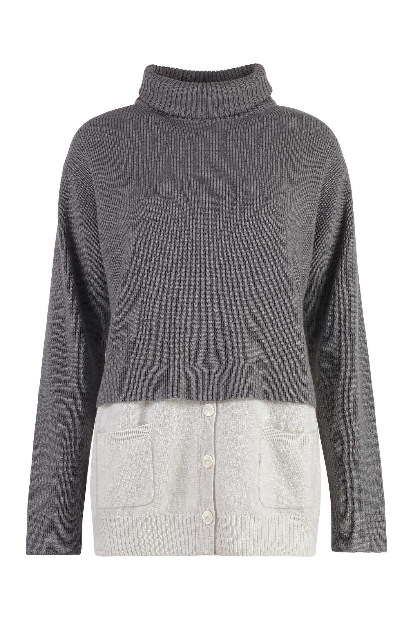 malo cashmere turtleneck sweater