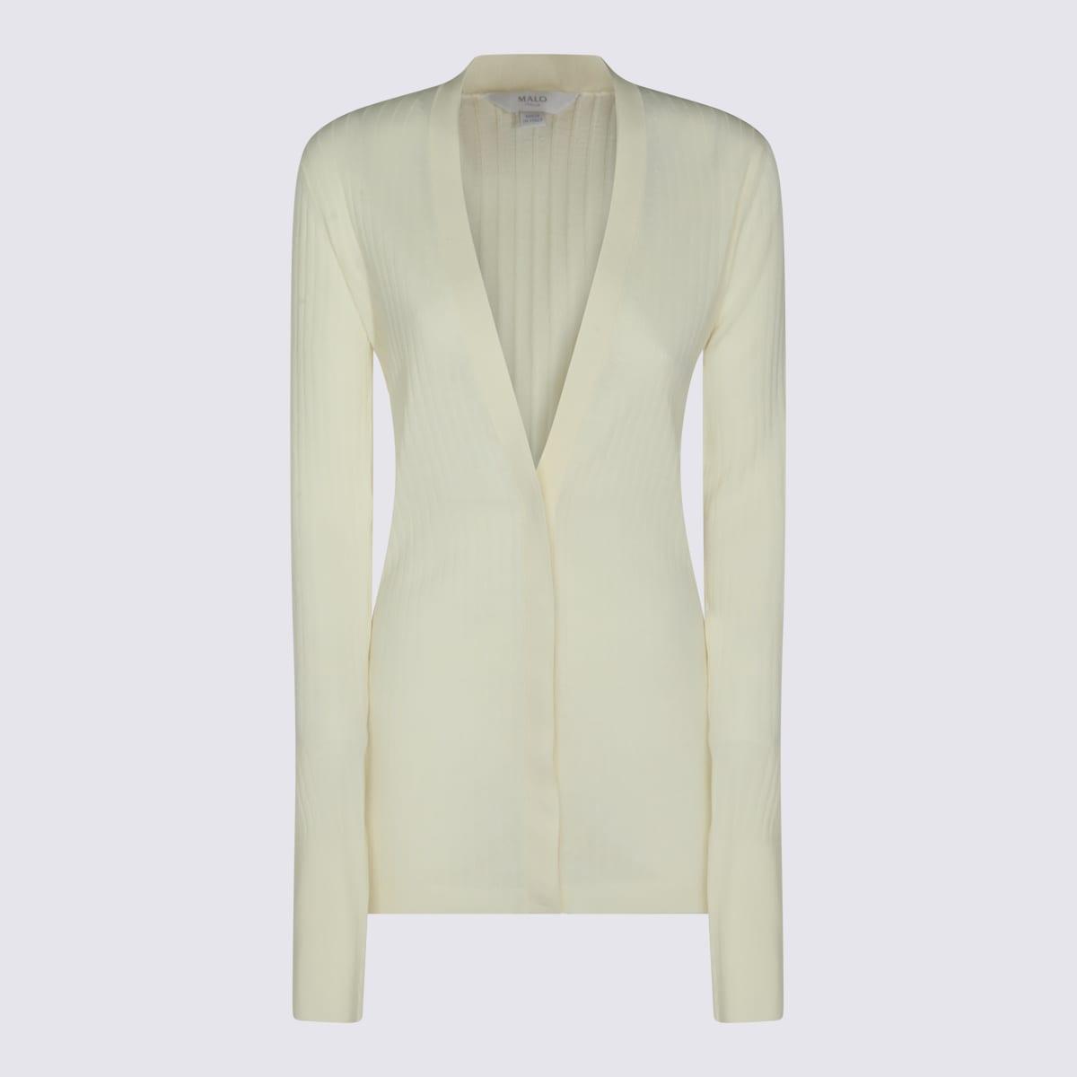 malo ivory cotton cardigan