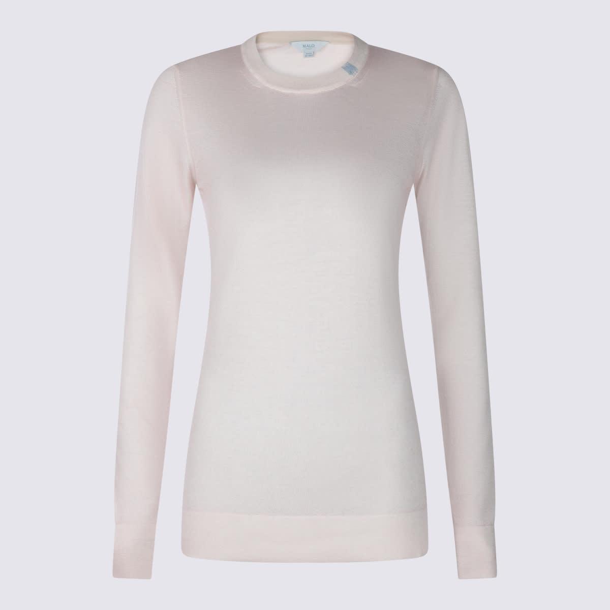 malo white cotton sweater