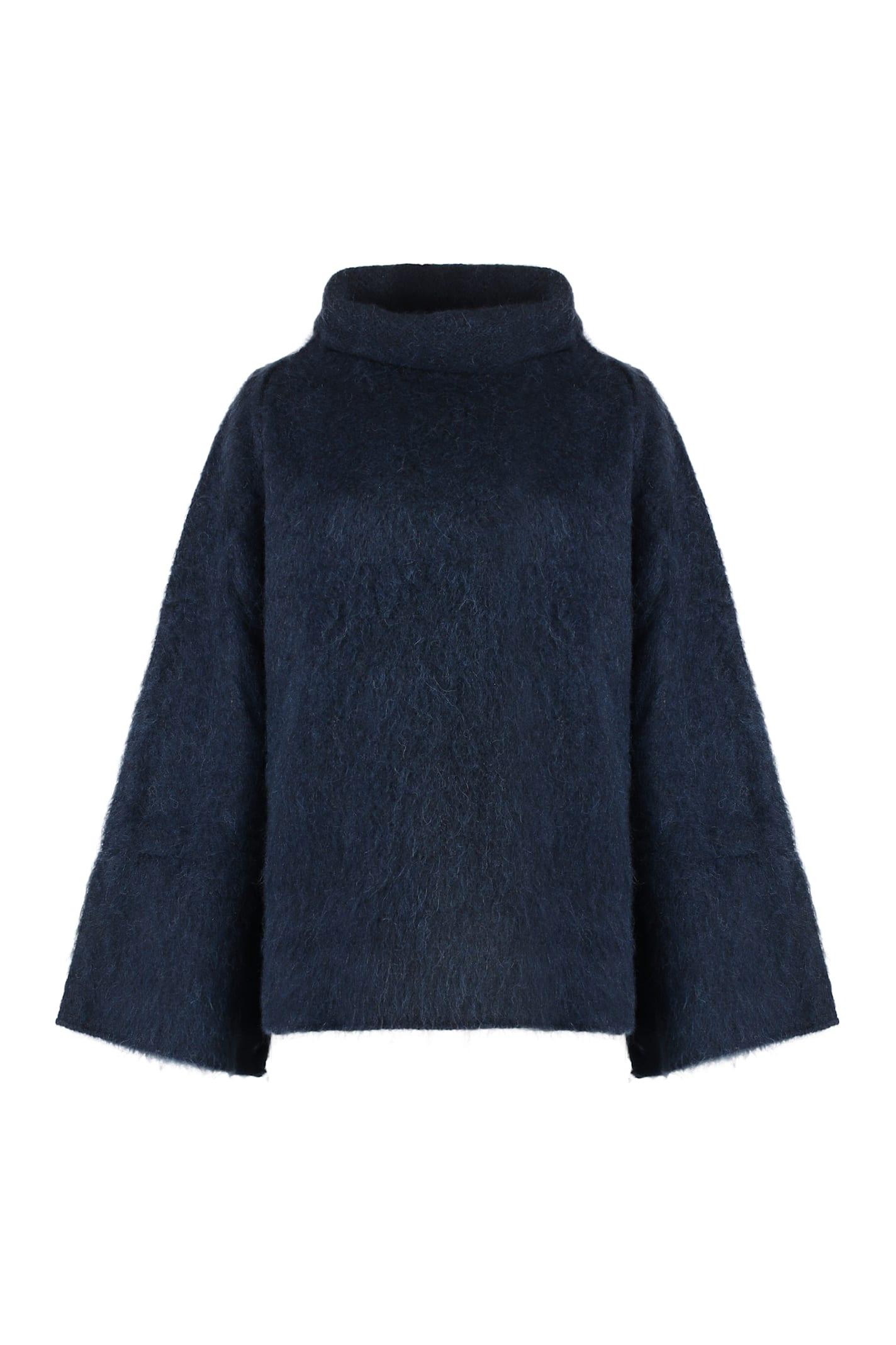 malo wool blend turtleneck sweater