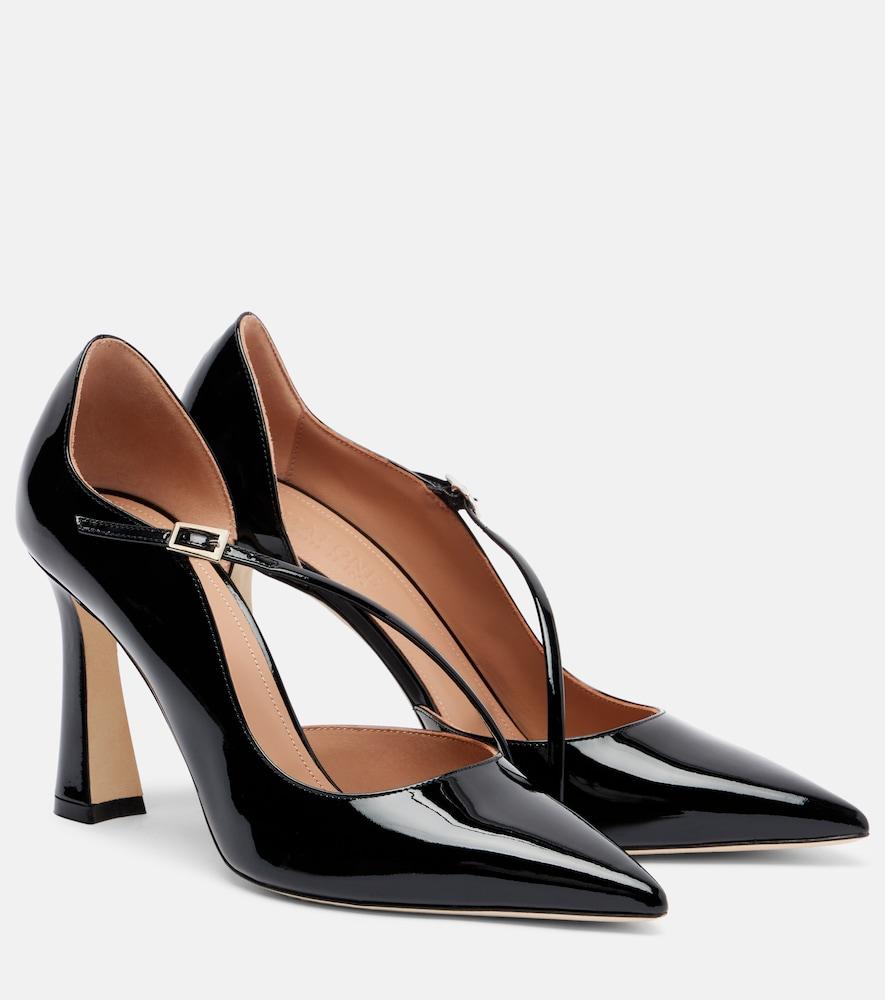 malone souliers bettina 90 patent leather pumps