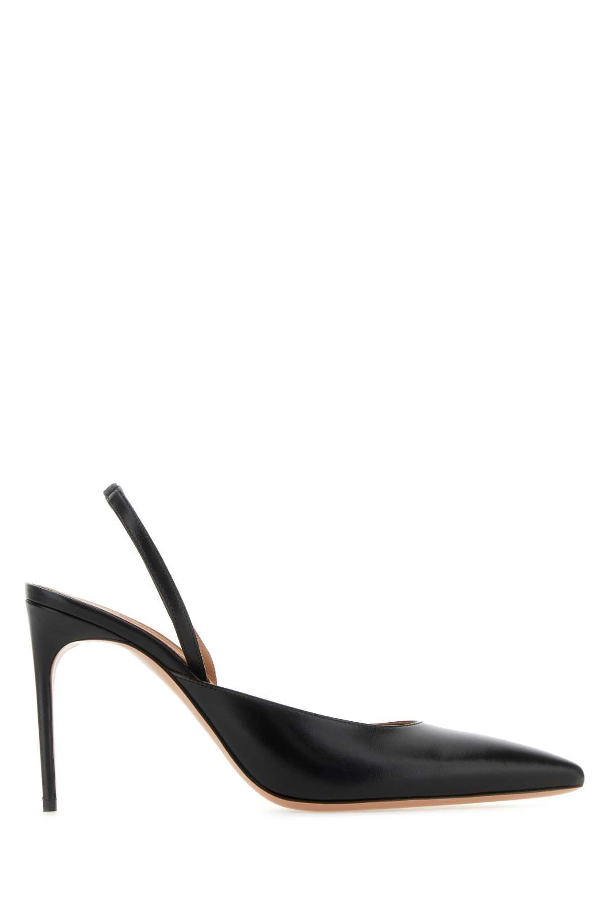 malone souliers black leather pumps