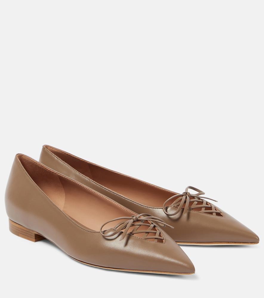 malone souliers hedy 10 leather ballet flats