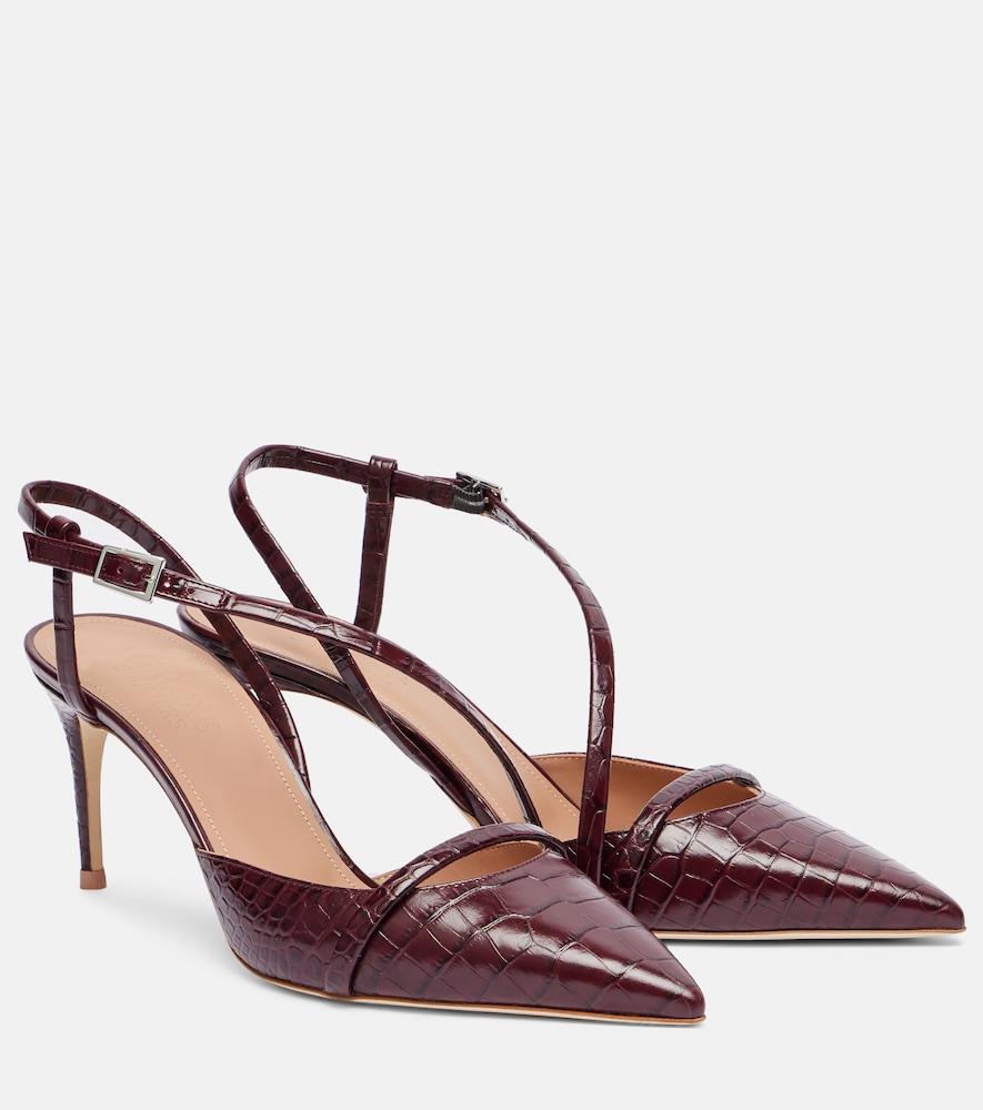 malone souliers valeria 70 leather slingback pumps
