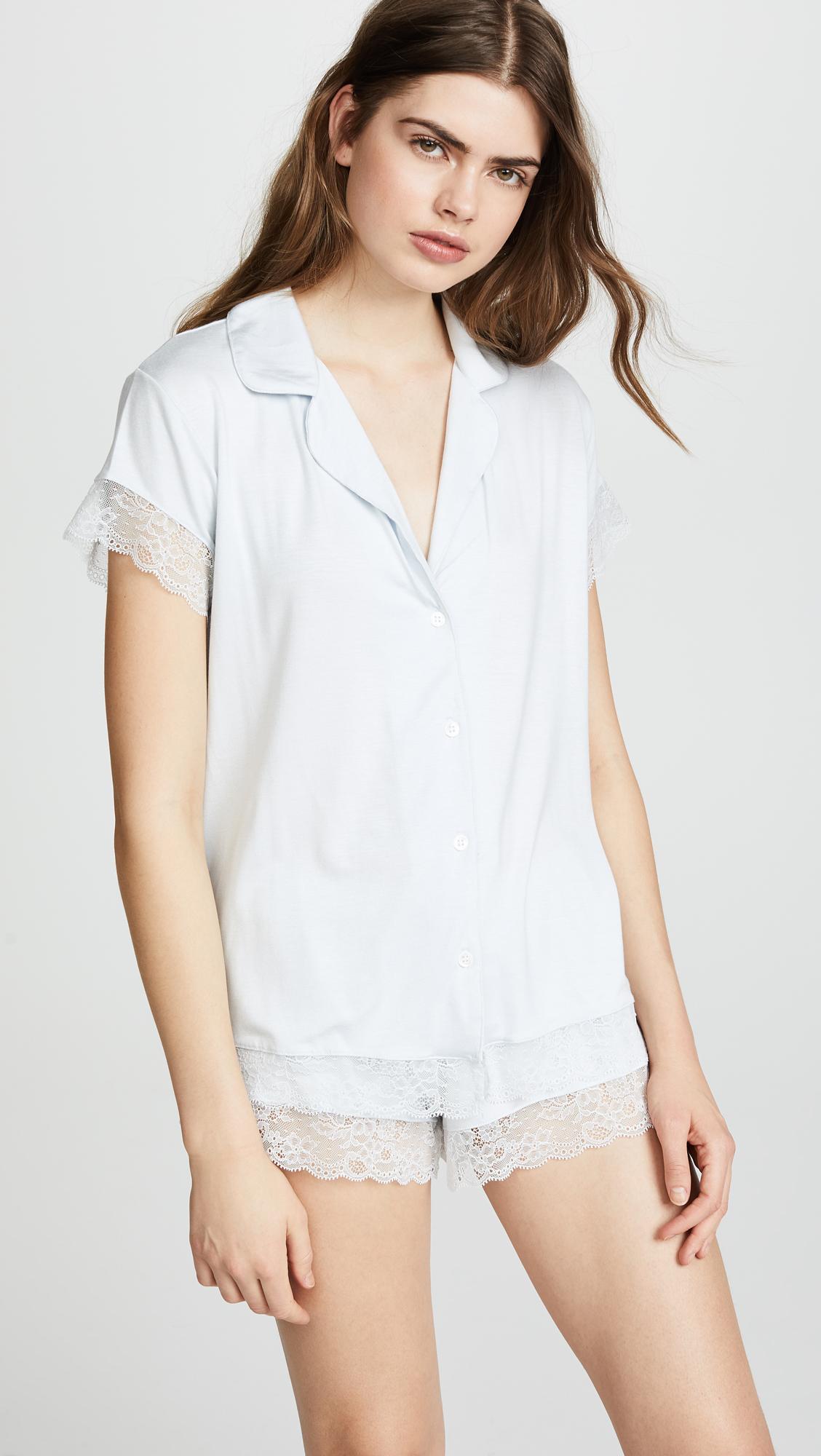 malou lace shorts pajama set