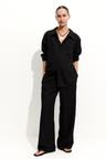 mama before & after linen-blend pants