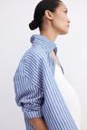 mama before & after linen-blend shirt