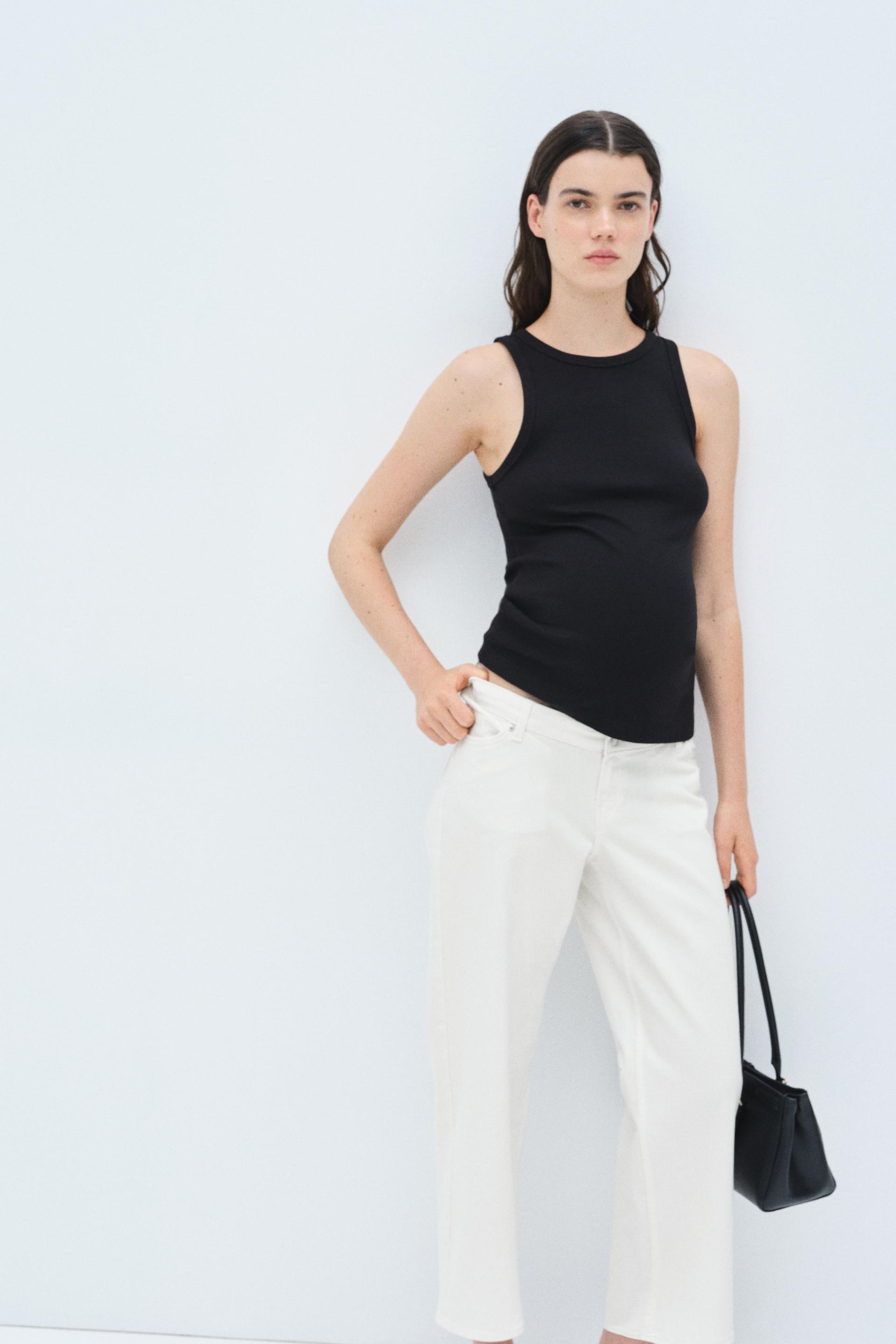 mama before & after straight low ankle jeans