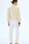 mama linen-blend pants