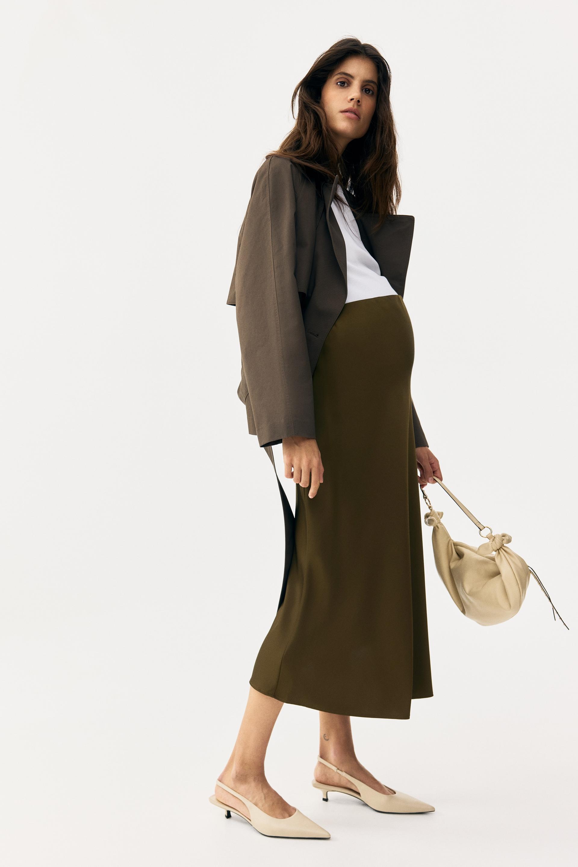 mama satin slip skirt