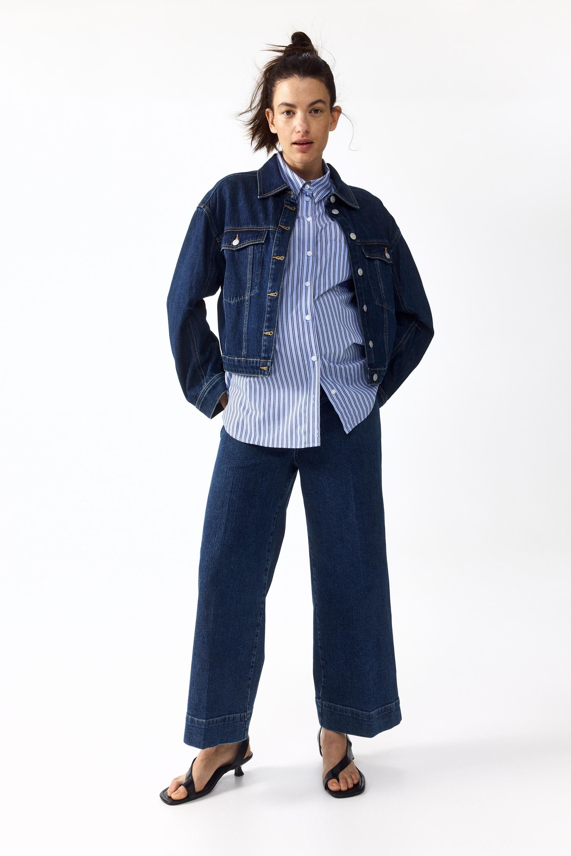 mama wide-leg high-waist ankle jeans