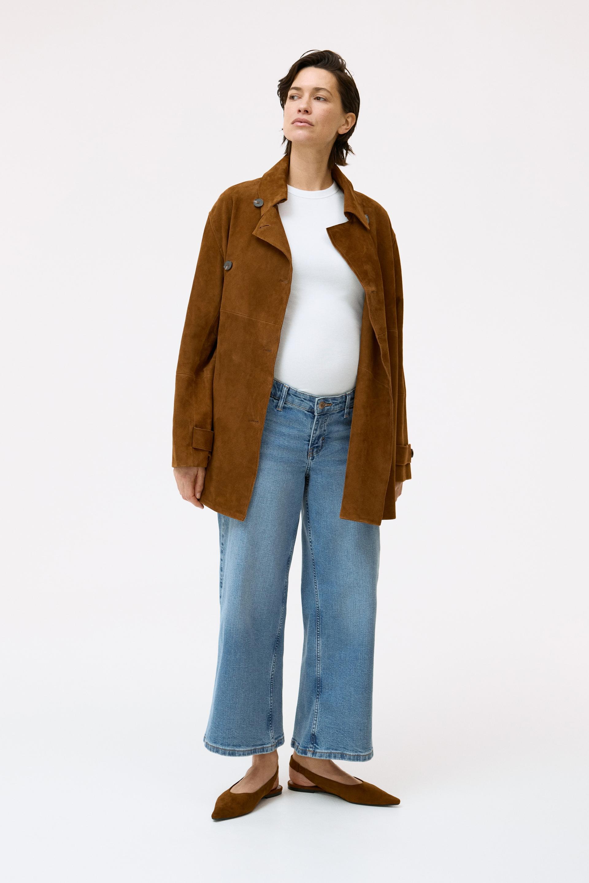 mama wide low waist ankle jeans