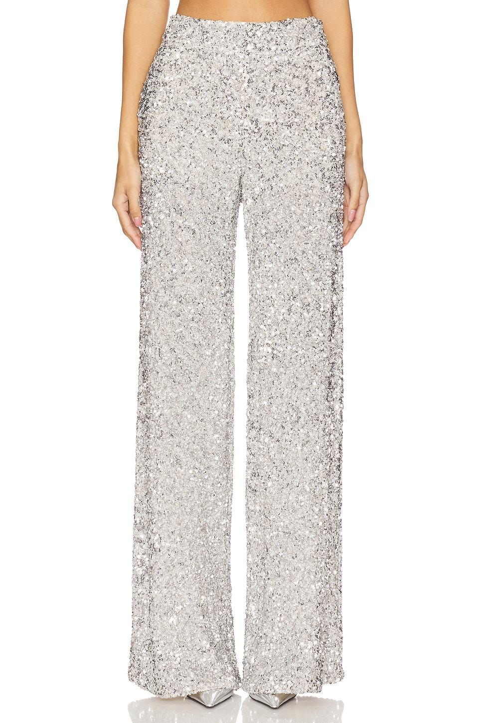 mame sequin mr wide leg pant