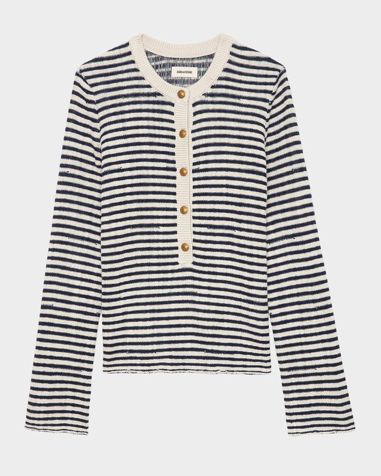 mandala striped sweater