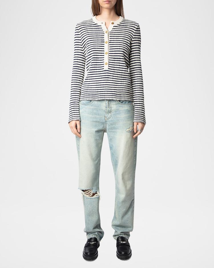 mandala striped sweater