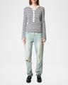 mandala striped sweater