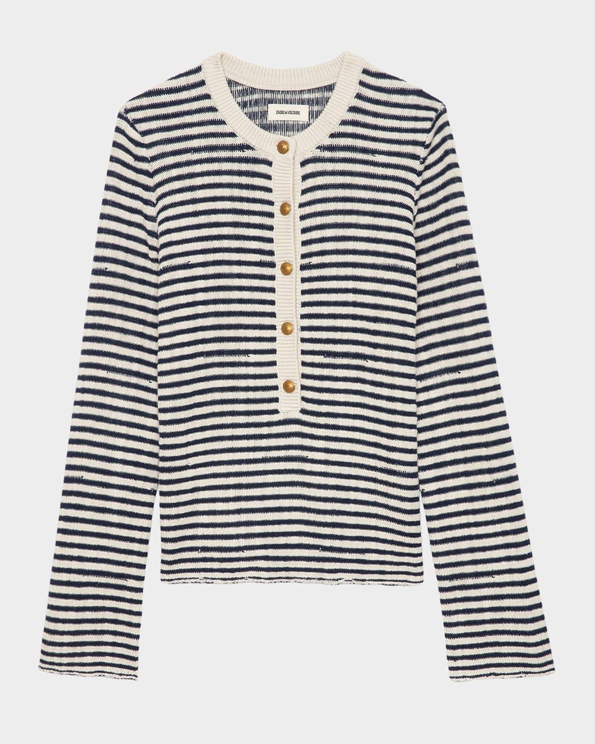 mandala striped sweater