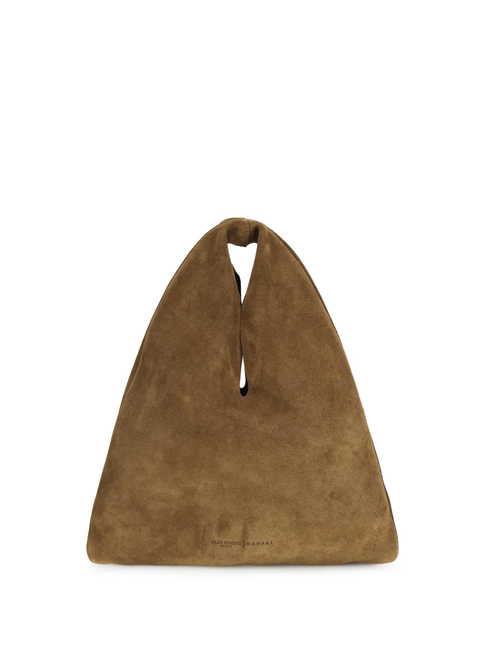 manebi louis handbag in suede