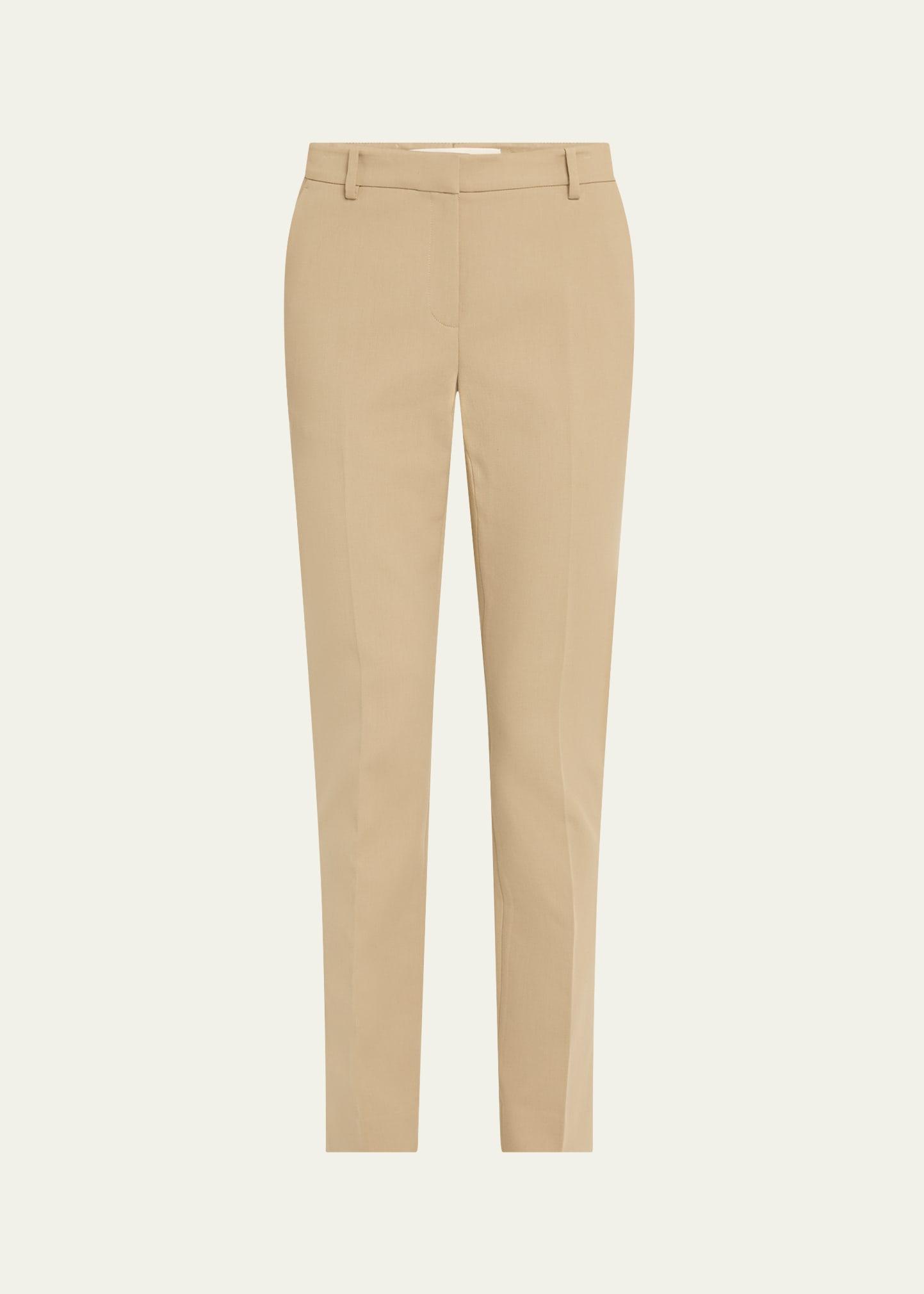 manhattan cotton twill cigarette pants