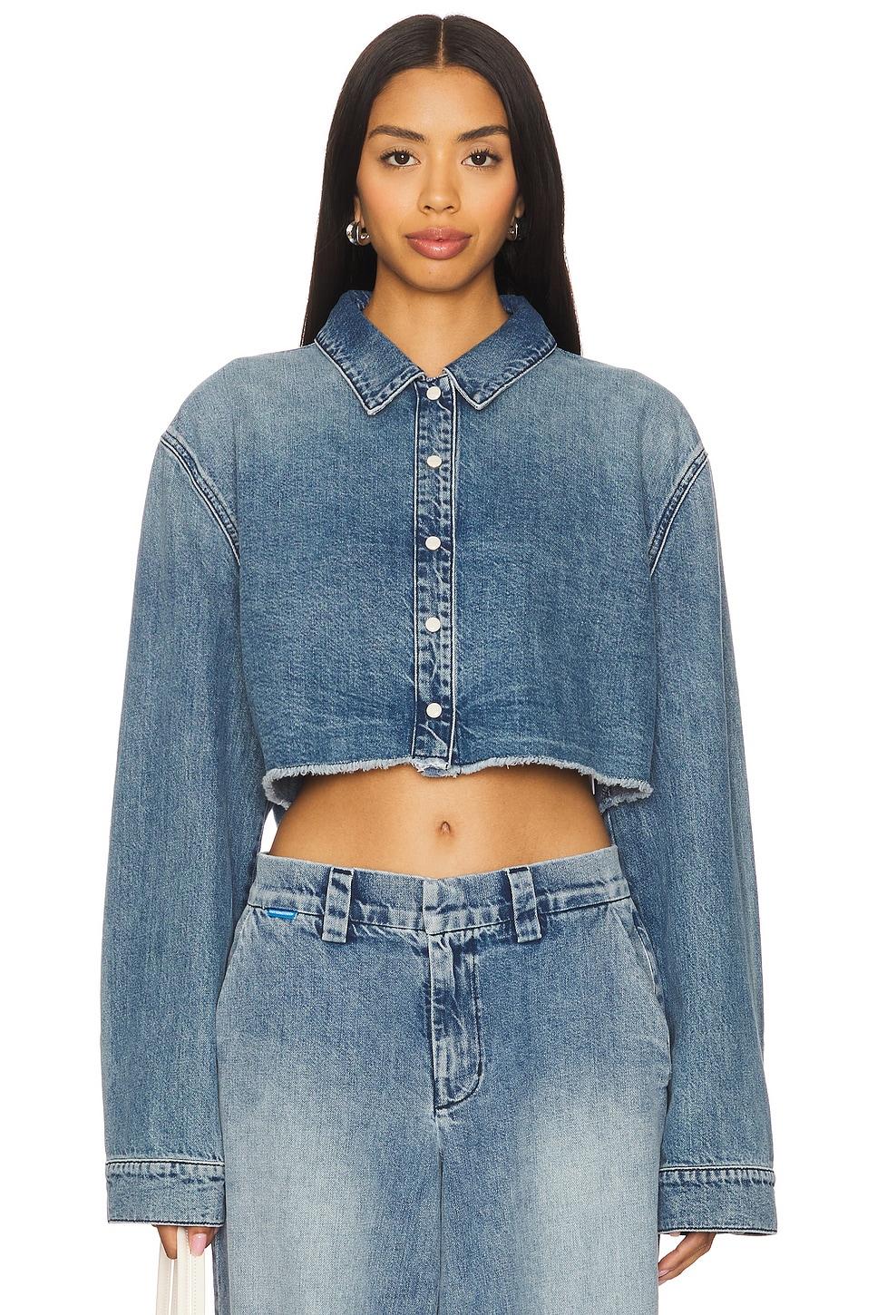 manhattan crop shirt