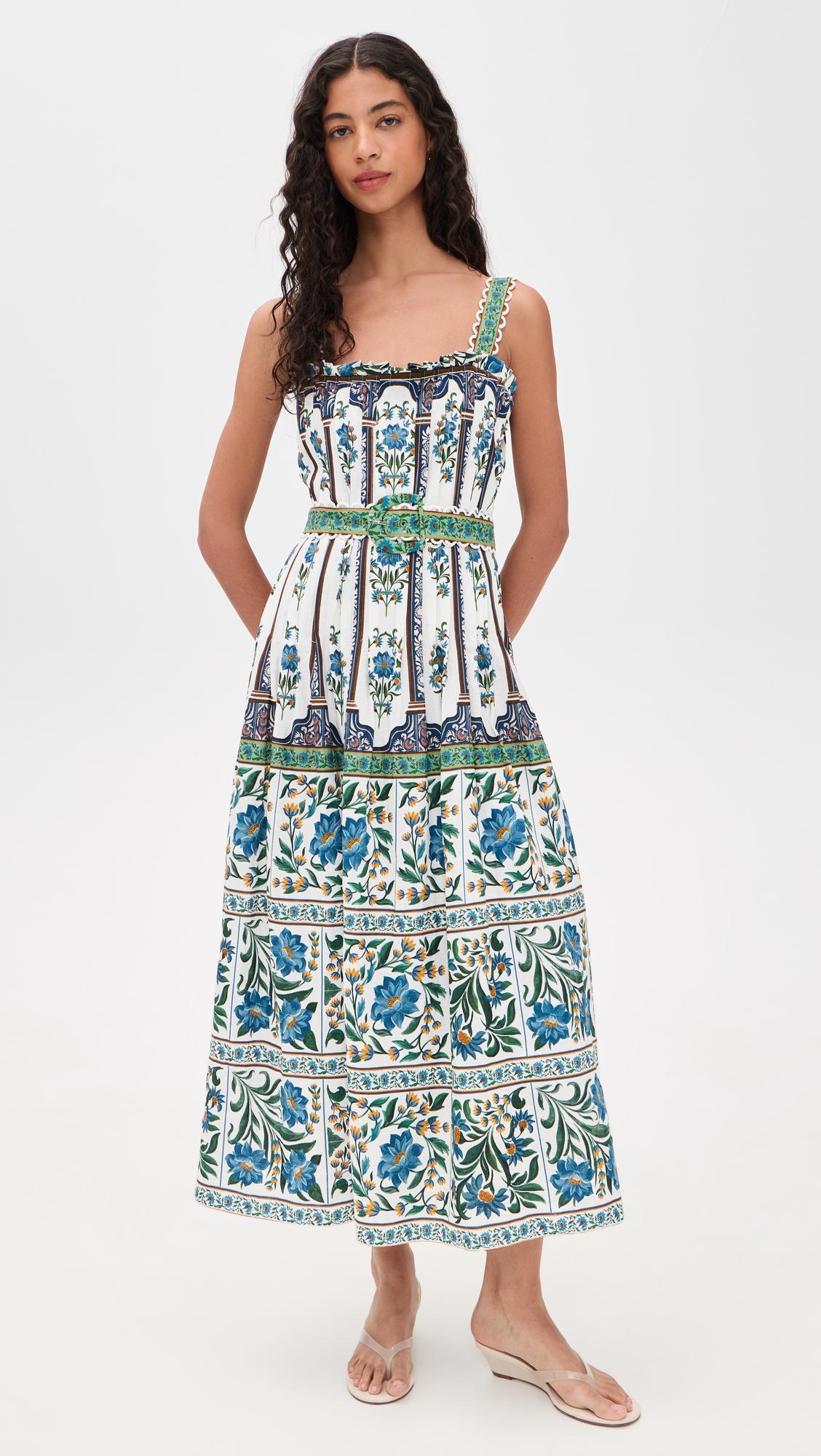 manoela off white sleeveless belt maxi dress