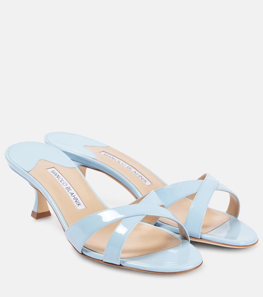 manolo blahnik callamu 50 patent leather sandals