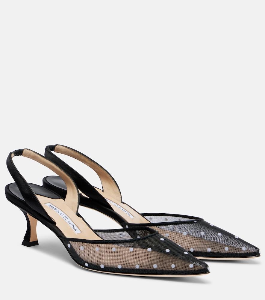 manolo blahnik carolyne 50 polka