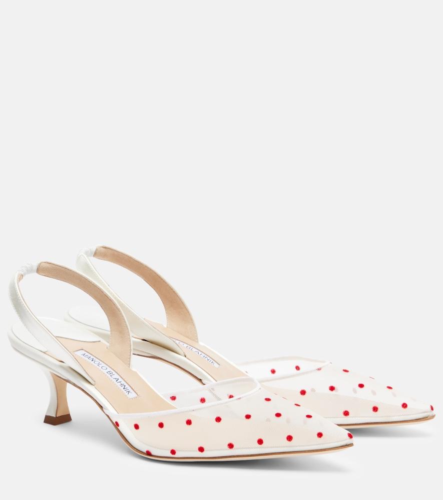 manolo blahnik carolyne 50 polka