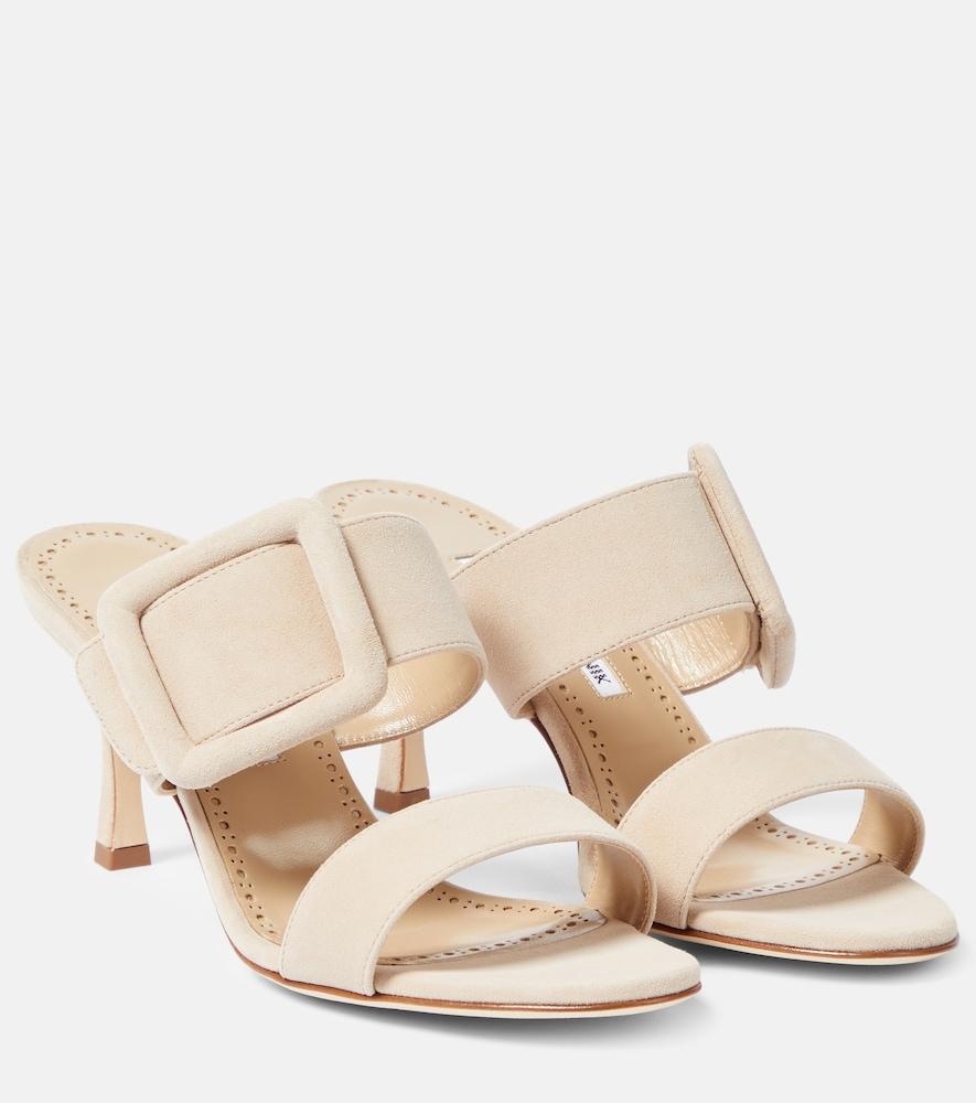 manolo blahnik gable suede sandals