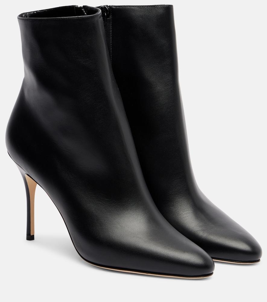 manolo blahnik insopo leather ankle boots
