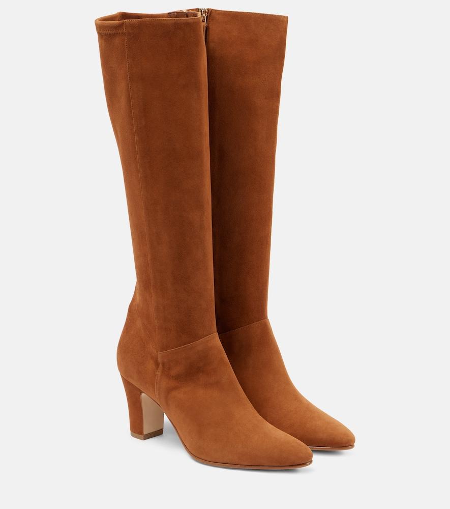 manolo blahnik pitana suede knee