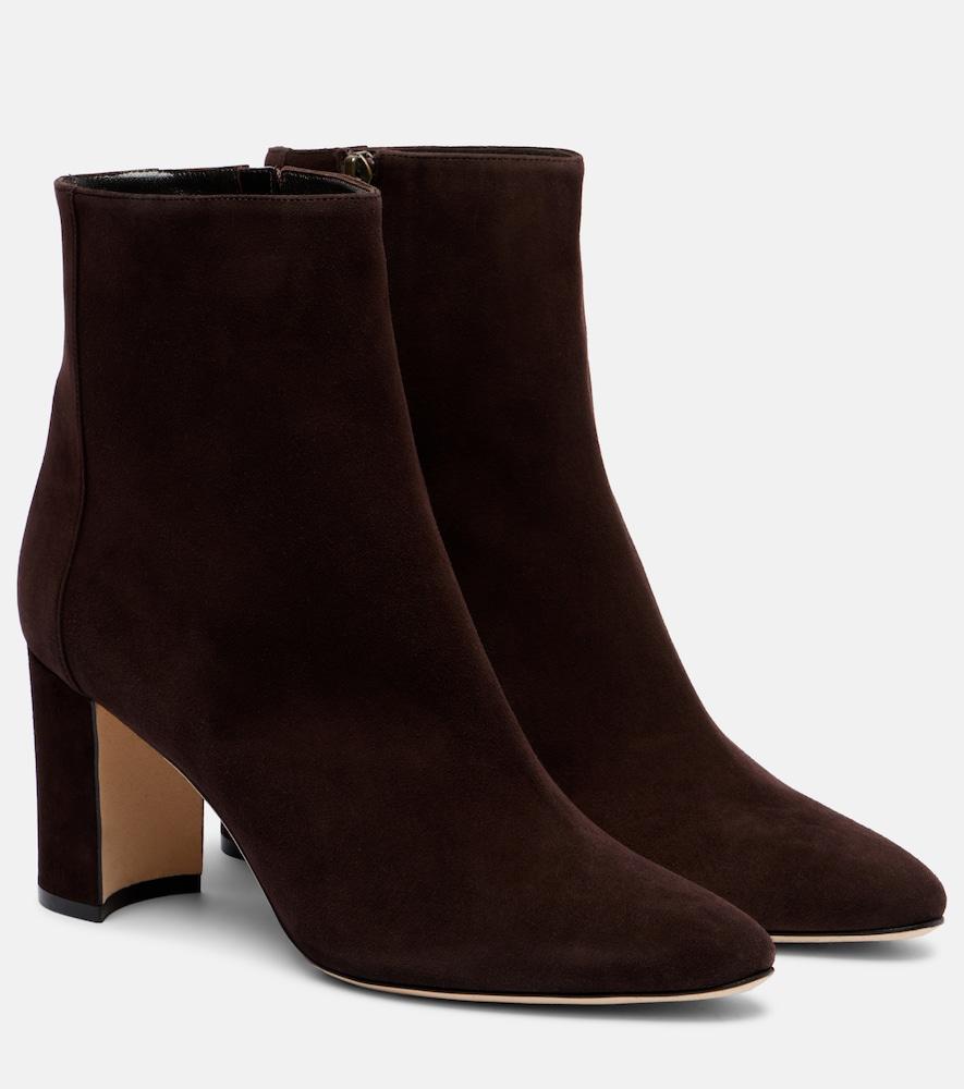 manolo blahnik rosie 70 suede ankle boots