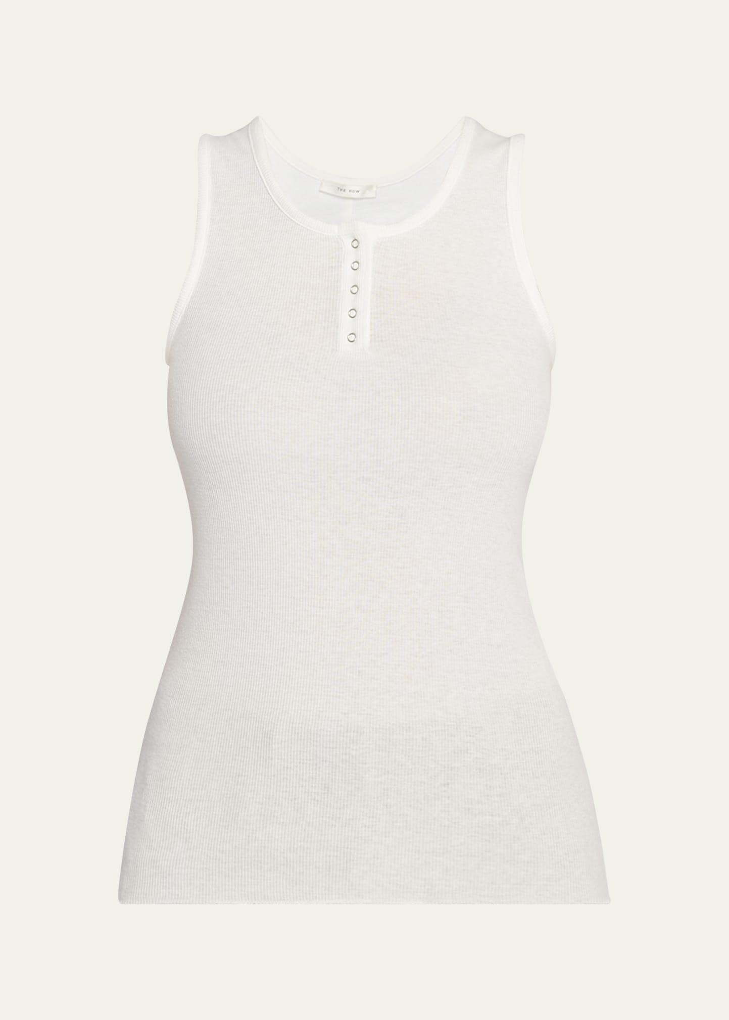 mansel rib henley tank top
