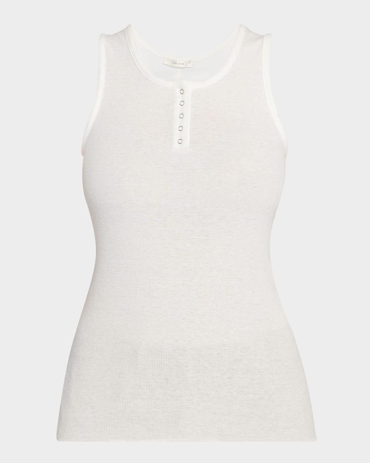 mansel rib henley tank top