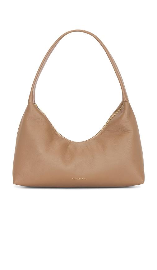 mansur gavriel candy baguette bag in tan.