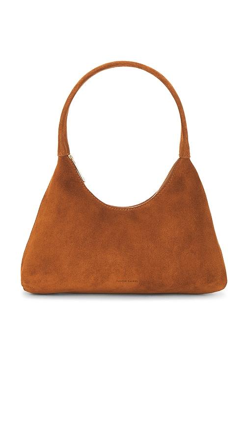 mansur gavriel mini candy bag in tan.