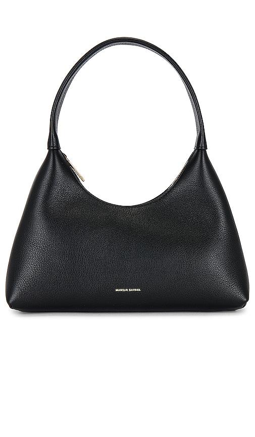 mansur gavriel mini candy hobo bag in black.