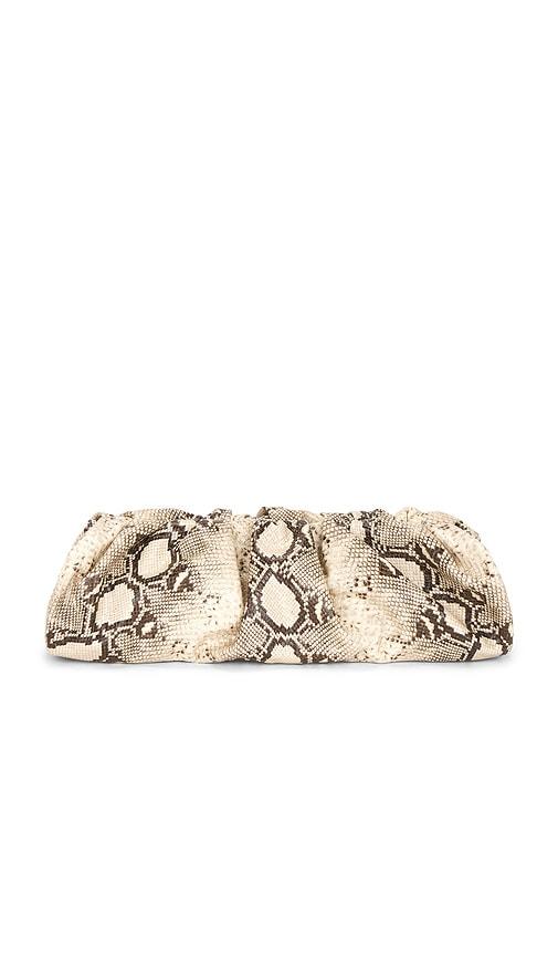 mansur gavriel montagna clutch in cream.