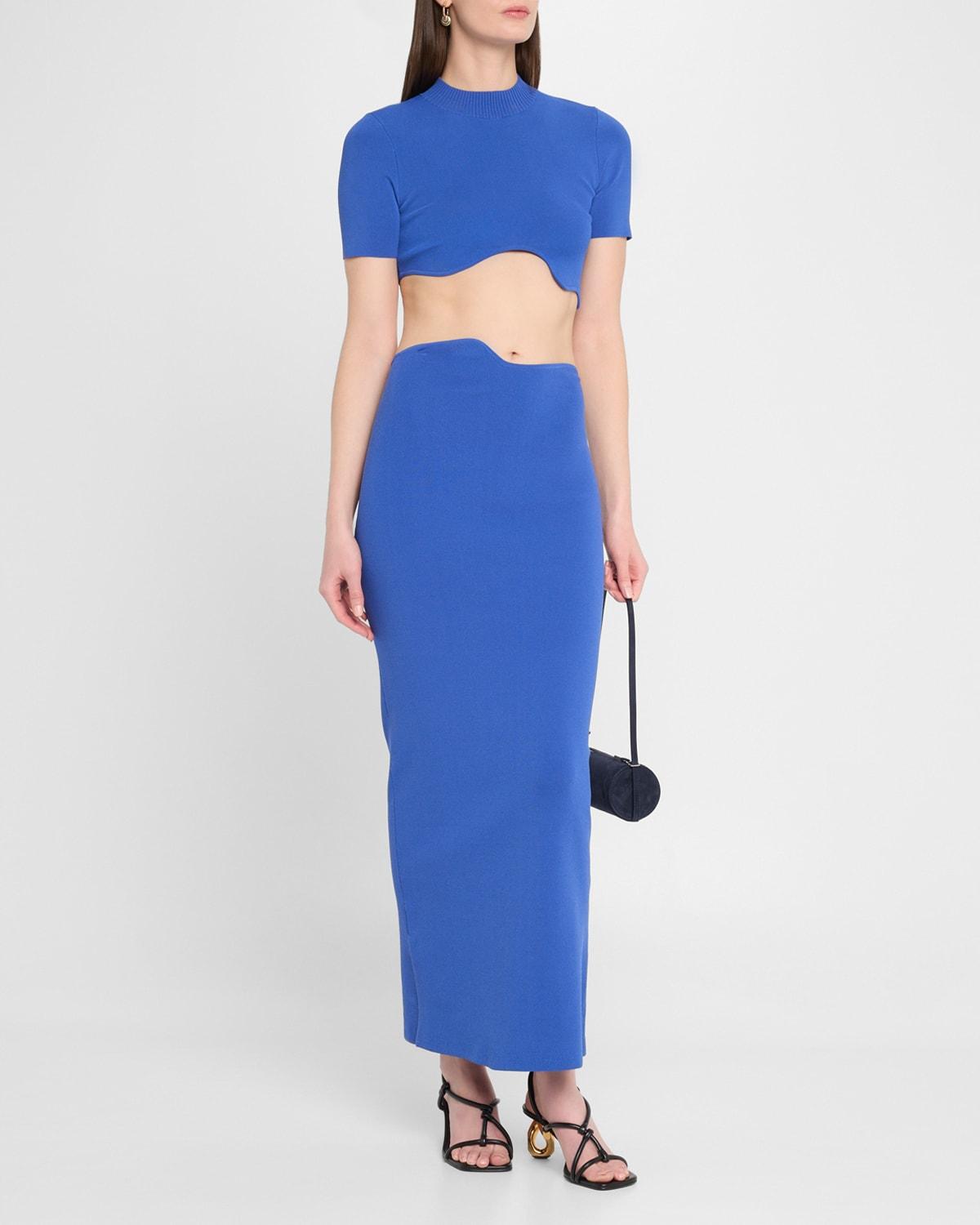 maparadita wave midi skirt