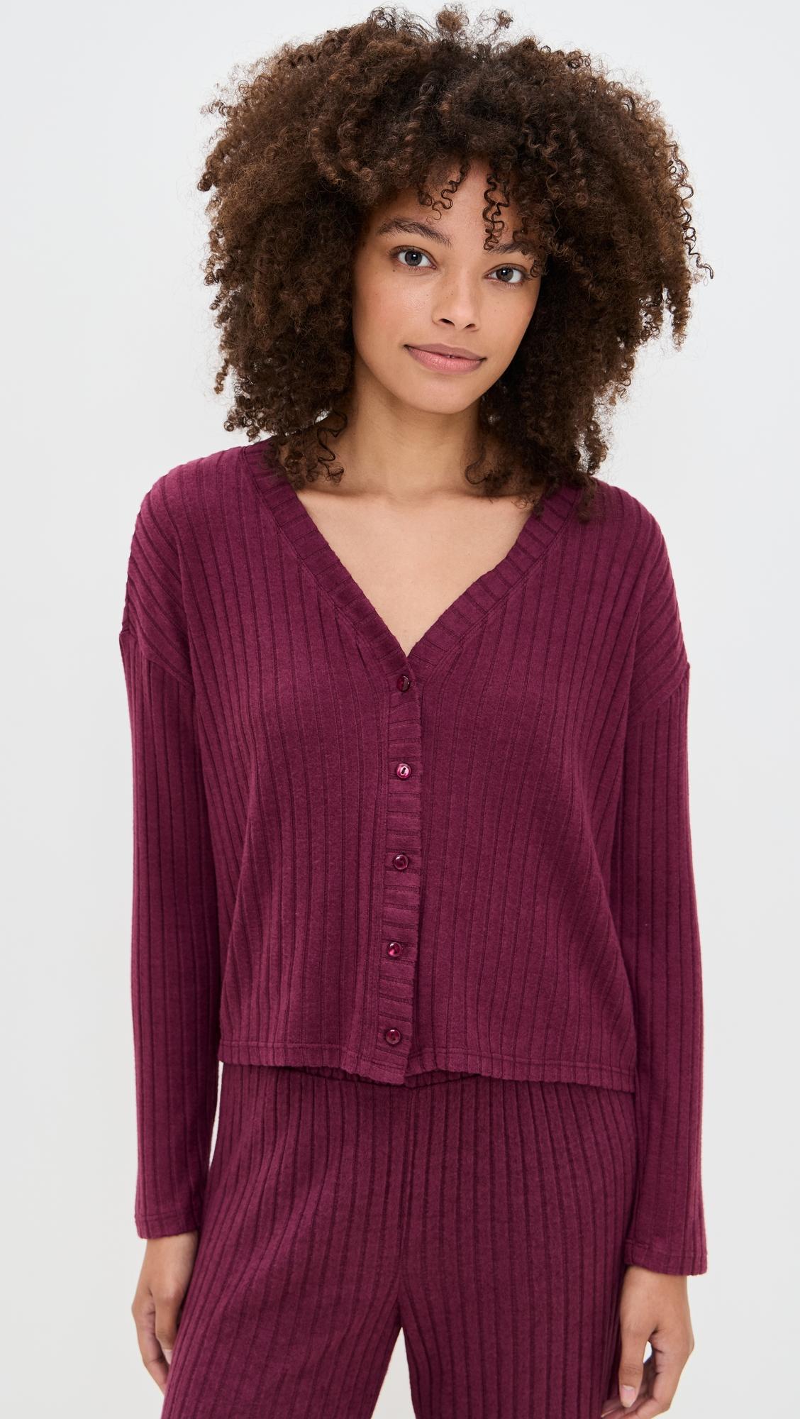 mara rib cardigan